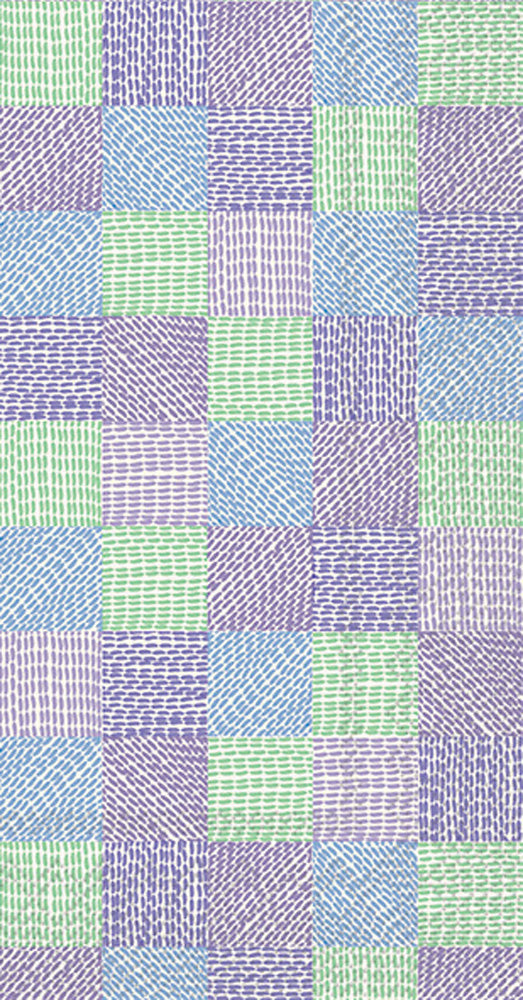 Toalla de invitados Square Sampler Azul