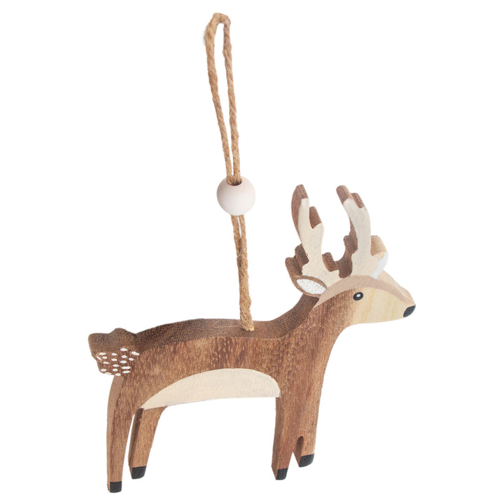 Reindeer Wood Ornament