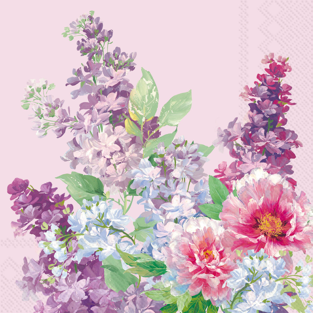 Charlottes Garden  Light Lilac Lunch Napkin