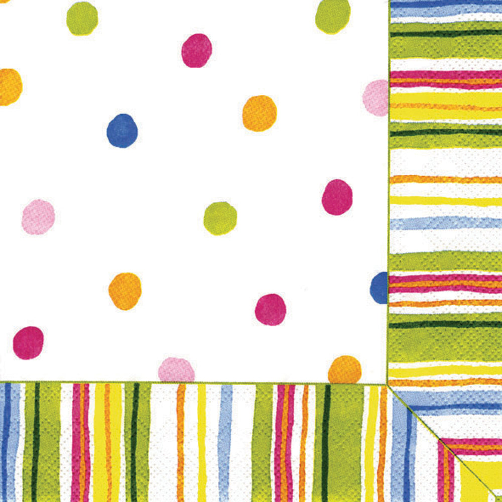 Servilleta de cóctel Smart Dots blanca