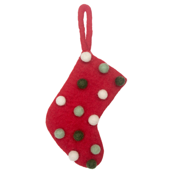 Red Dotted Mini Stocking