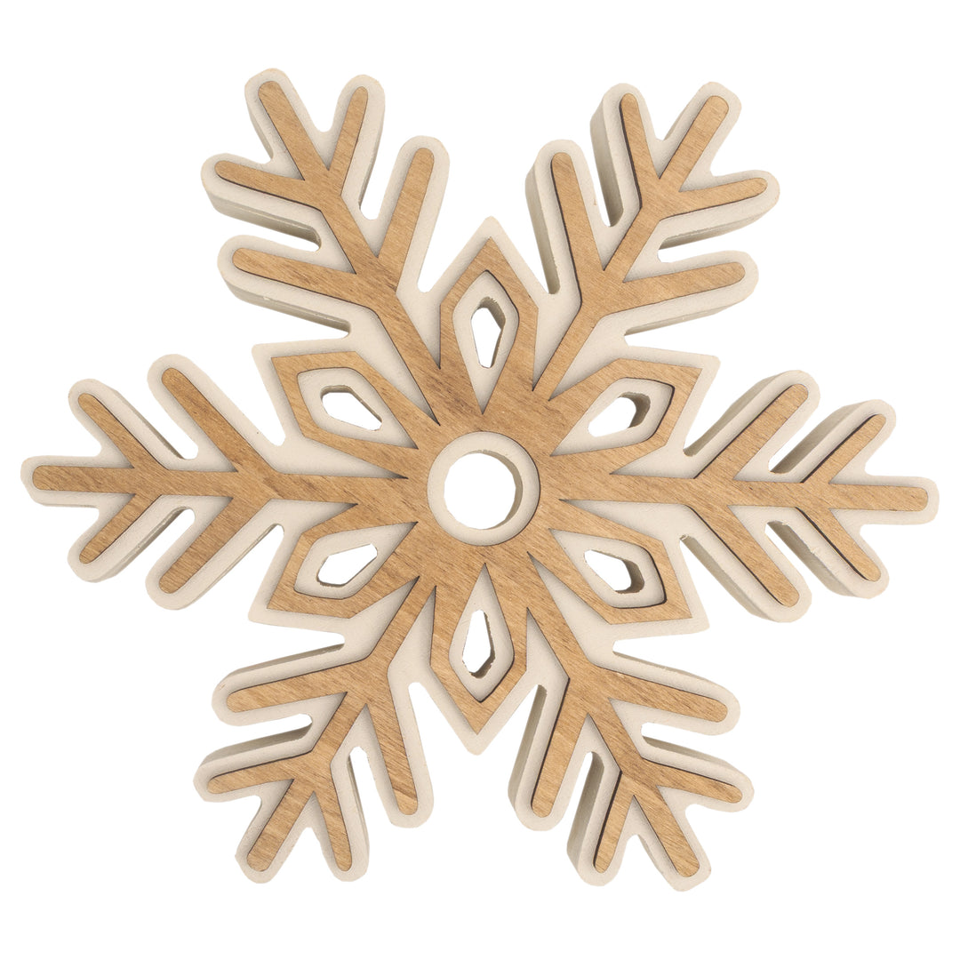 Simple Wood Snowflake