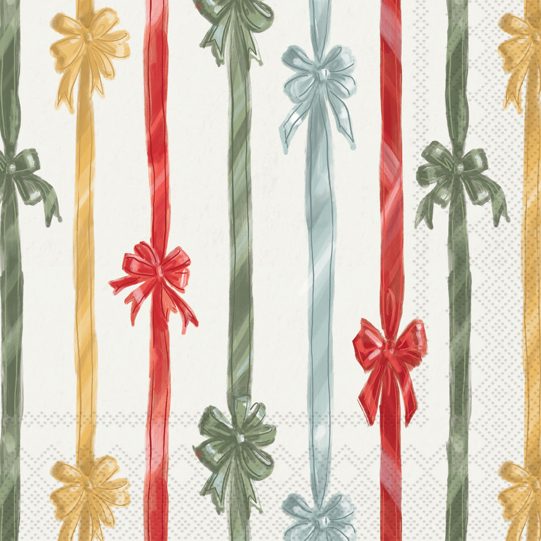 Frosty Bows Cocktail Napkin