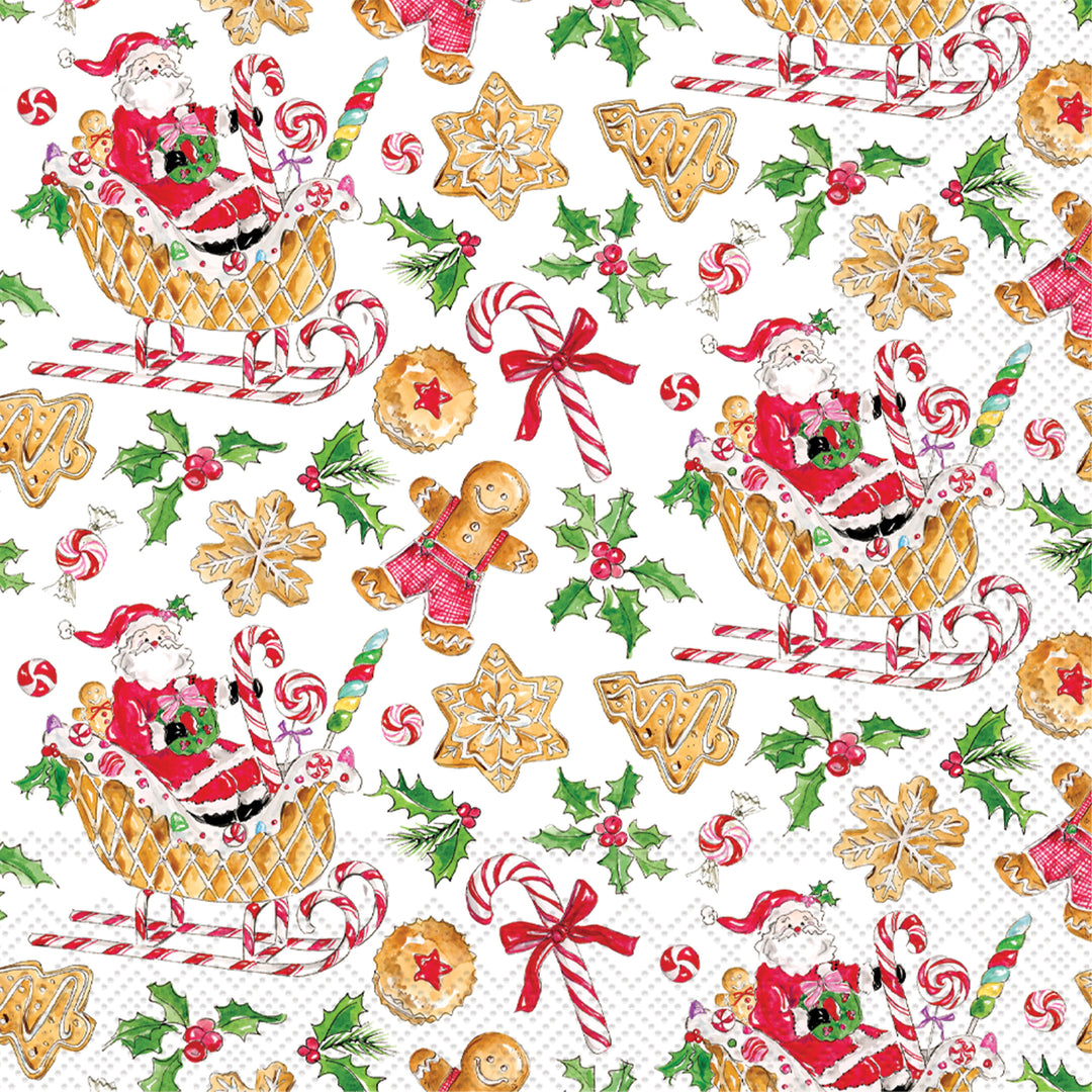 Gingerbread &amp; Candycanes Lunch Napkin