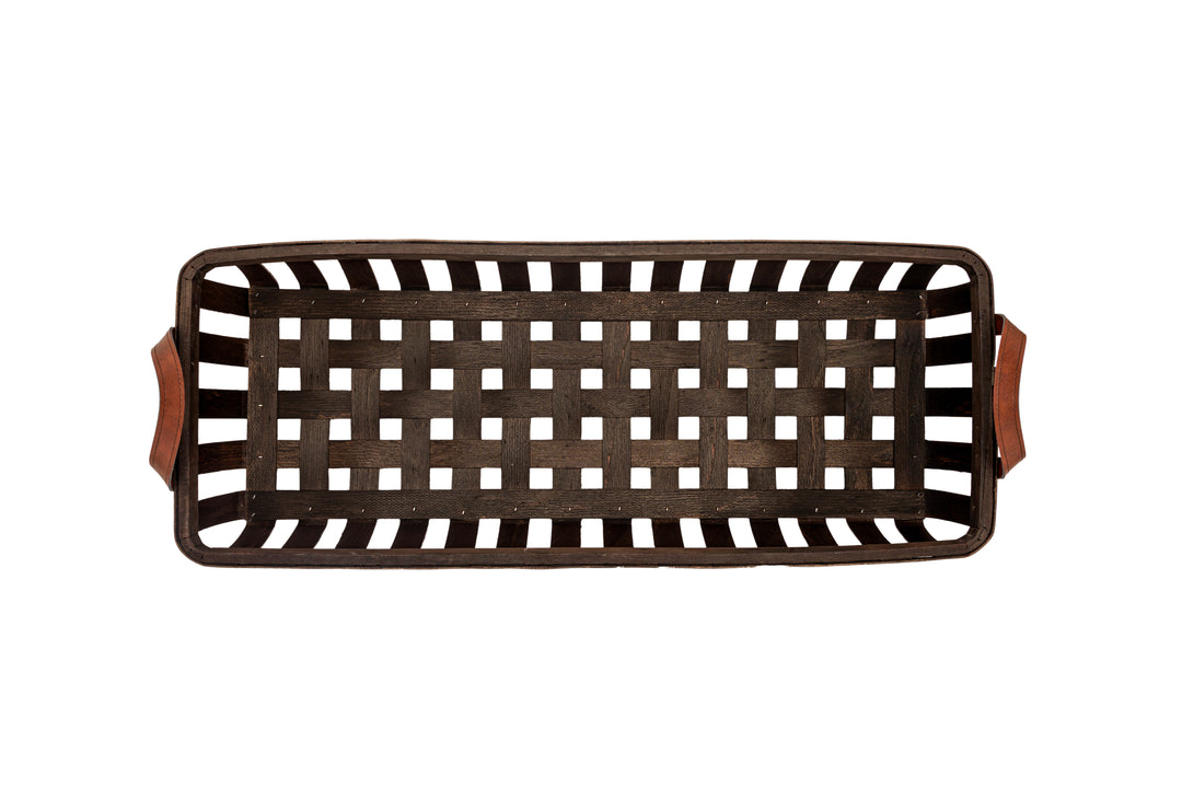 Brown Basketweave Trough (Set of 3)
