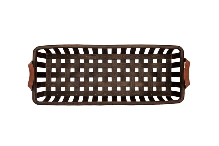 Brown Basketweave Trough (Set of 3)