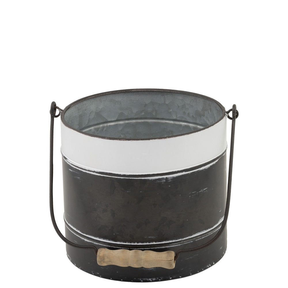 Cubos negros y blancos envejecidos (juego de 3)