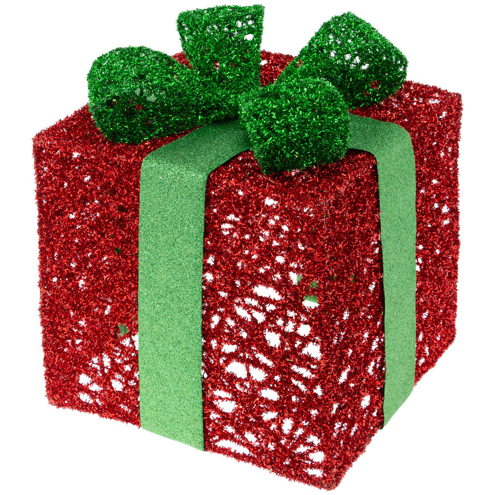 Set de regalo con purpurina roja y verde (juego de 3)