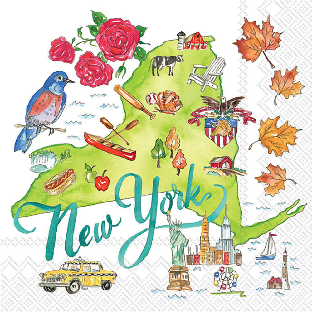 Servilleta de cóctel de la colección del estado de Nueva York