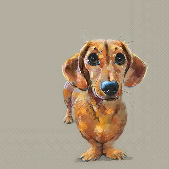Servilletas de lino para almuerzo Dog Buddy