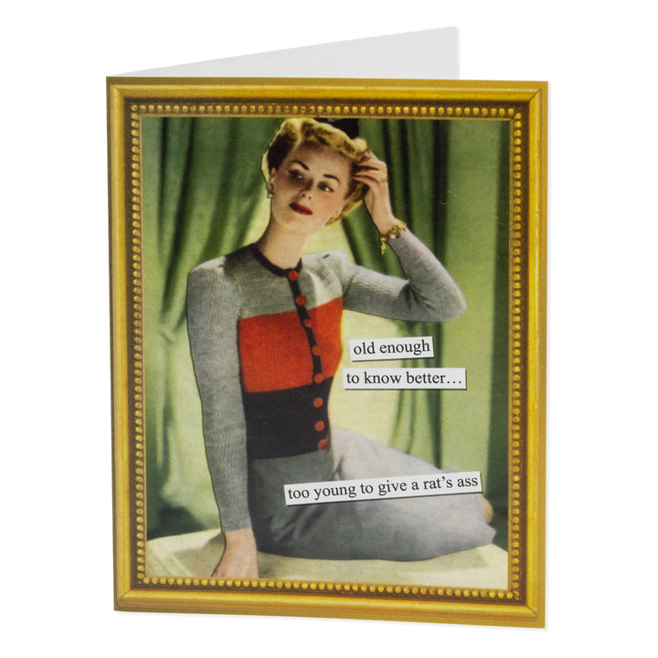 Tarjeta de cumpleaños de Anne Taintor, Culo de rata