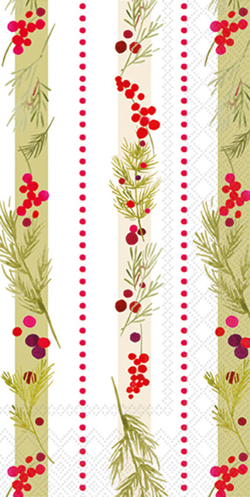 Toalla de invitados con rayas Merry Berry