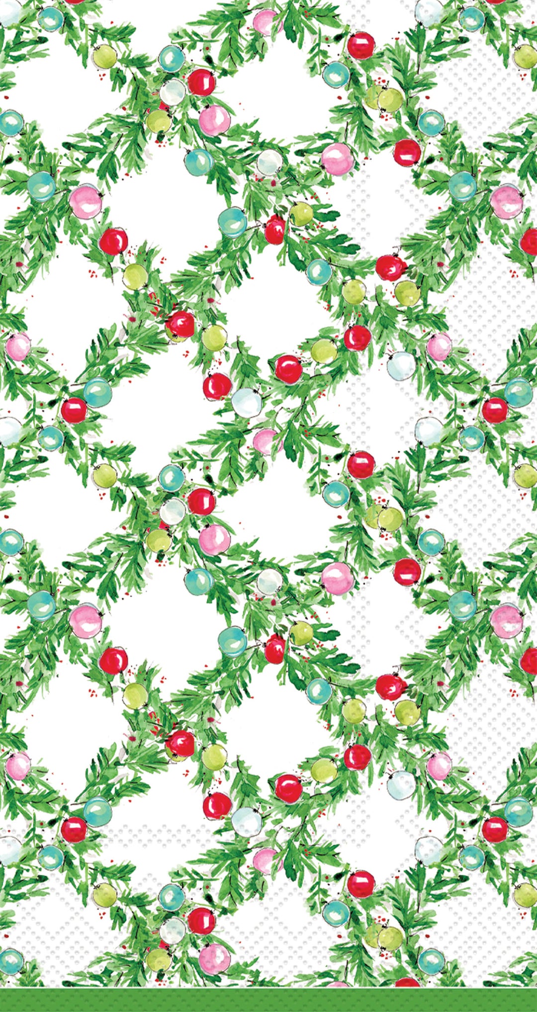 Ornaments &amp; Lattice Guest Towel