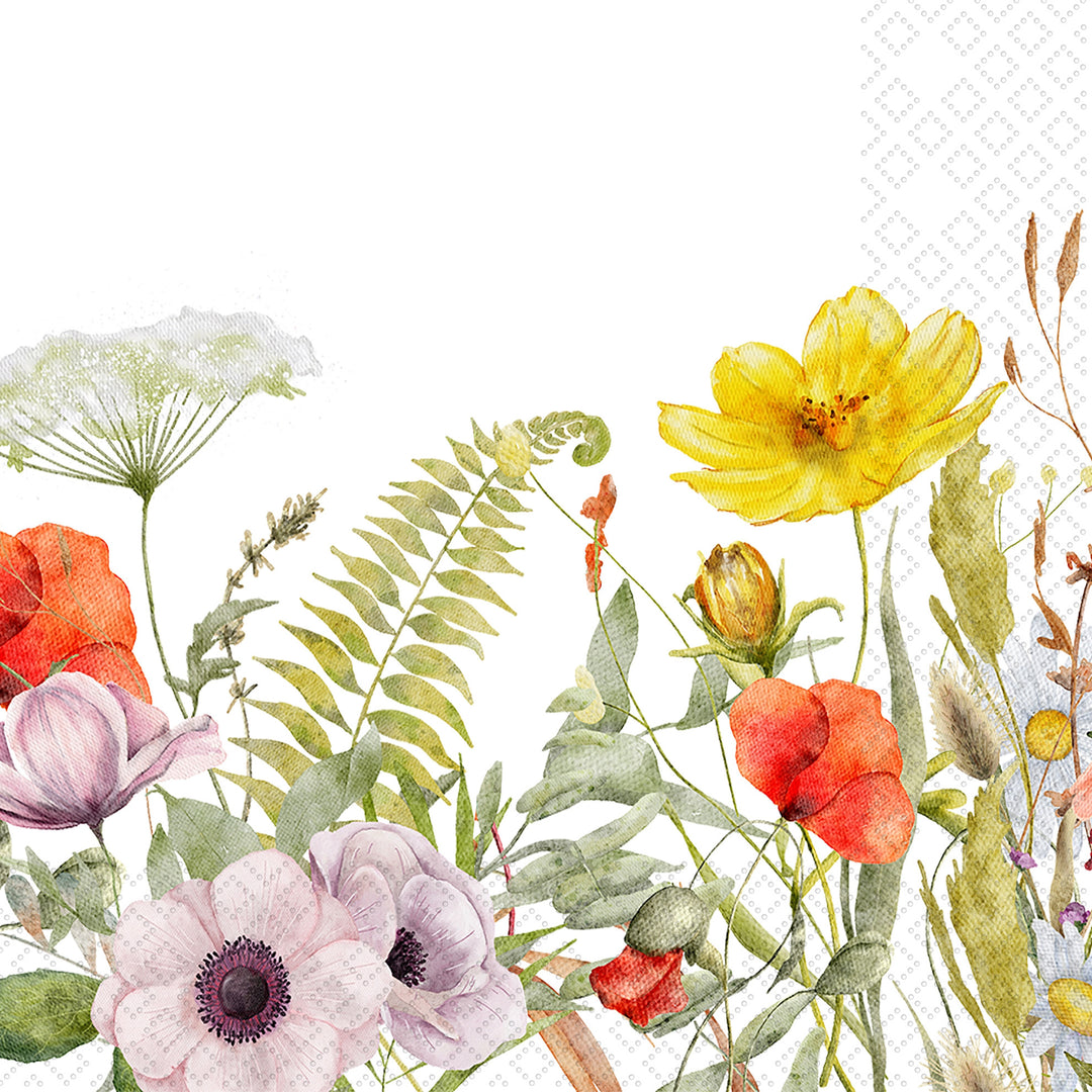 Servilleta de cóctel Campo de flores