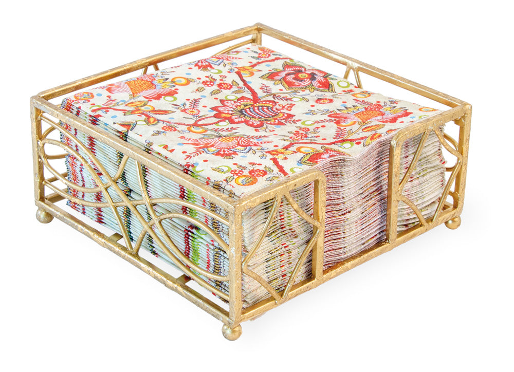 Carrito para cócteles Wave con hoja de oro