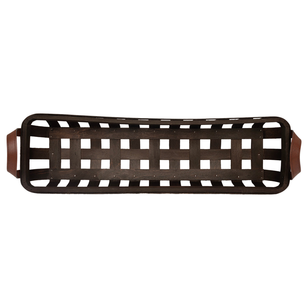 Brown Basketweave Trough (Set of 3)