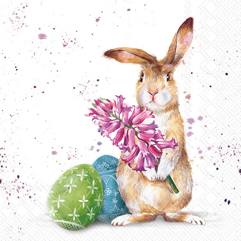 Servilleta de cóctel Splashy Bunny