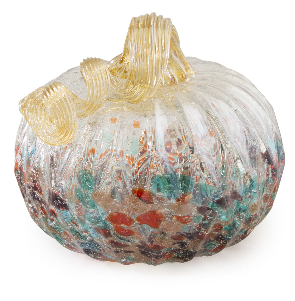 Calabaza pequeña de vidrio moteado