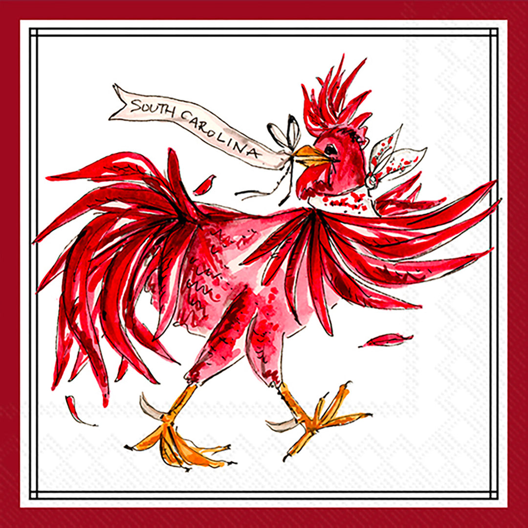 Servilleta de cóctel Orgullo de la ciudad natal de White Rooster