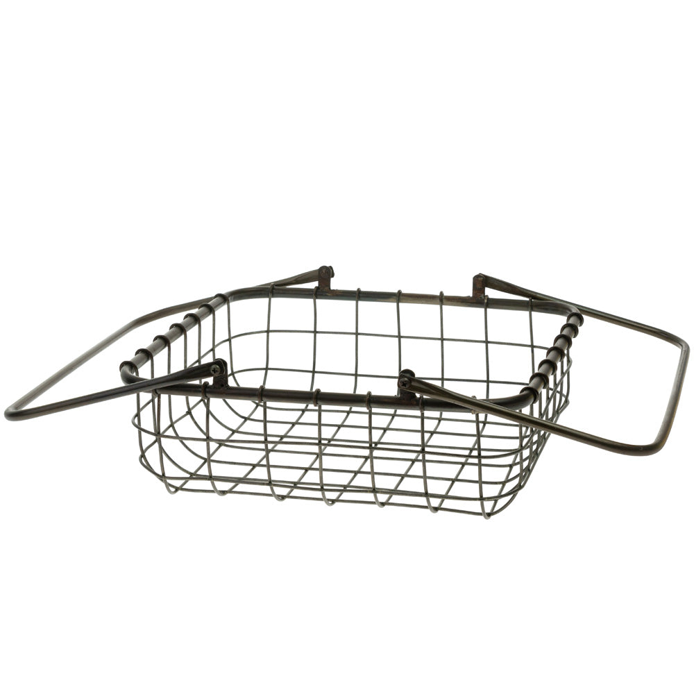 Cestas de metal cuadradas para tienda (juego de 2)