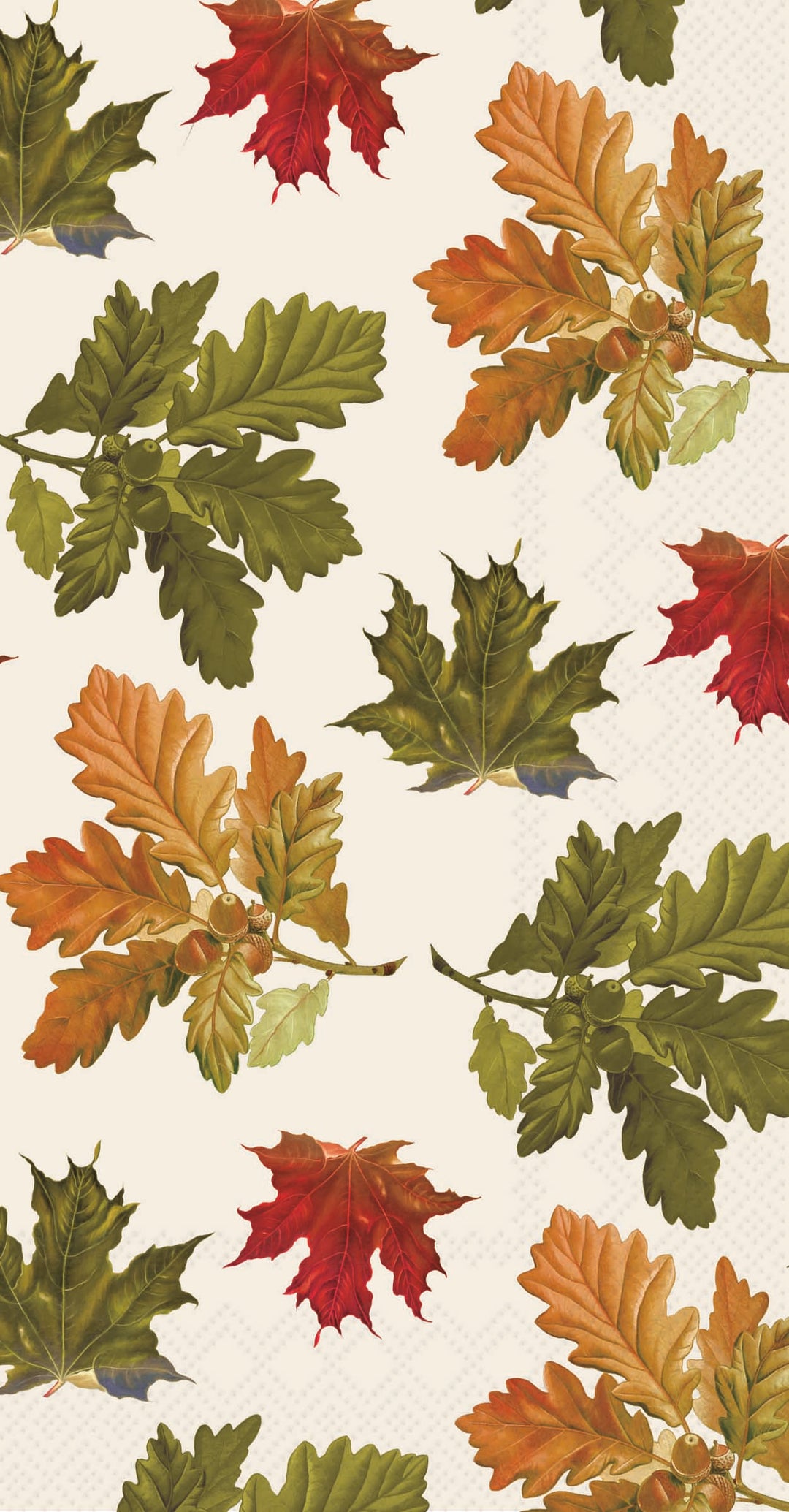 Earthtone Leaves Guest Towel