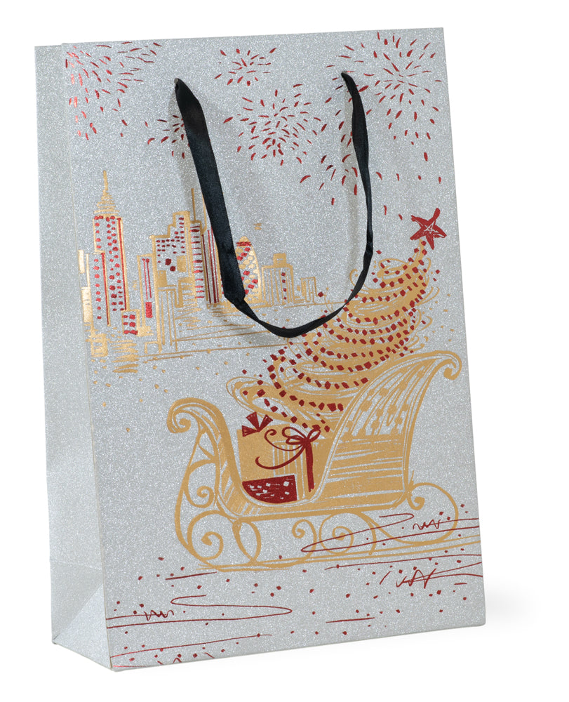 Bolsa de trineo dorada pequeña