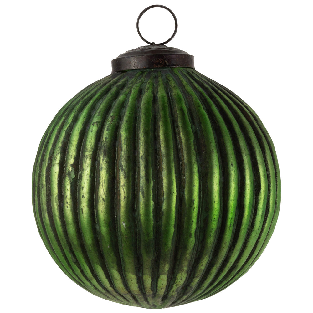 Adorno de cristal verde de pequeña grandeza
