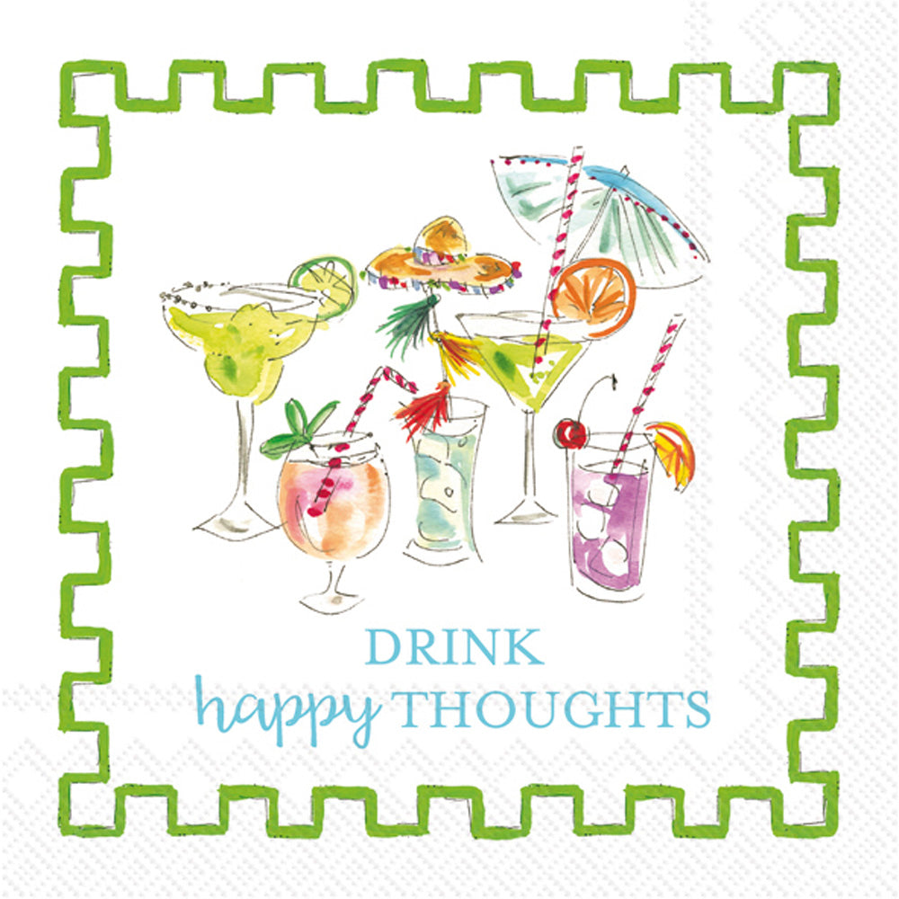 Servilleta de cóctel Happy Thoughts