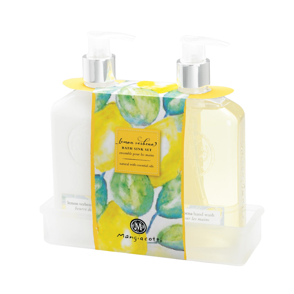 Set de baño con verbena de limón y banda para carrito