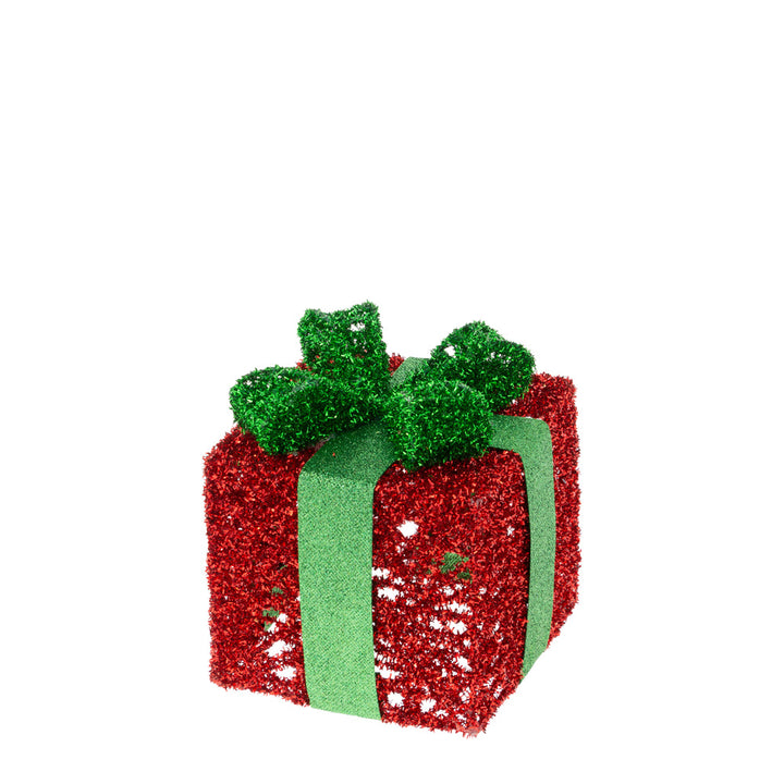 Set de regalo con purpurina roja y verde (juego de 3)