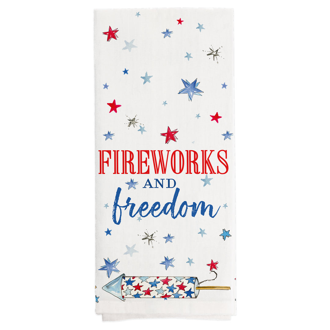 Patriotic Rockets Tea Towel Set of 2
