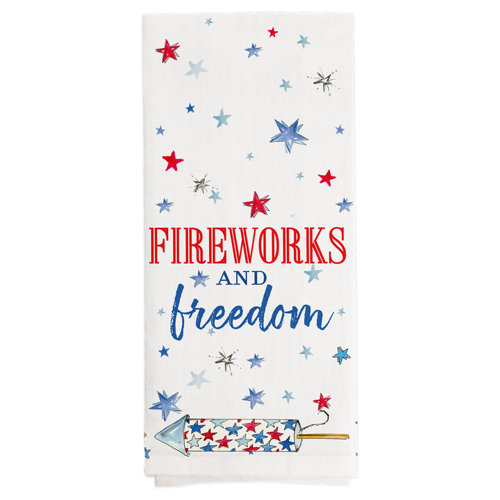 Patriotic Rockets Tea Towel Set of 2