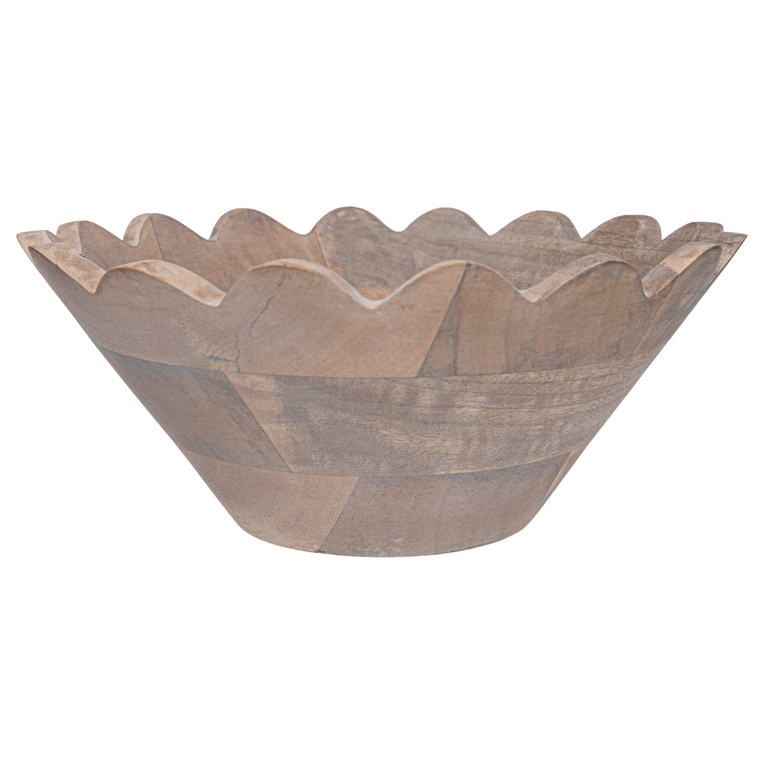 Whitewash Scallop Edge Bowls