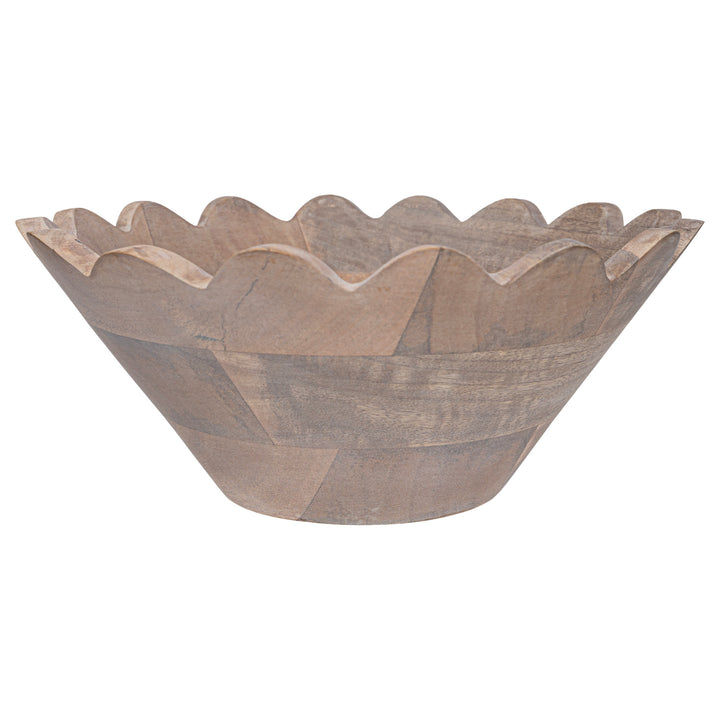 Whitewash Scallop Edge Bowls