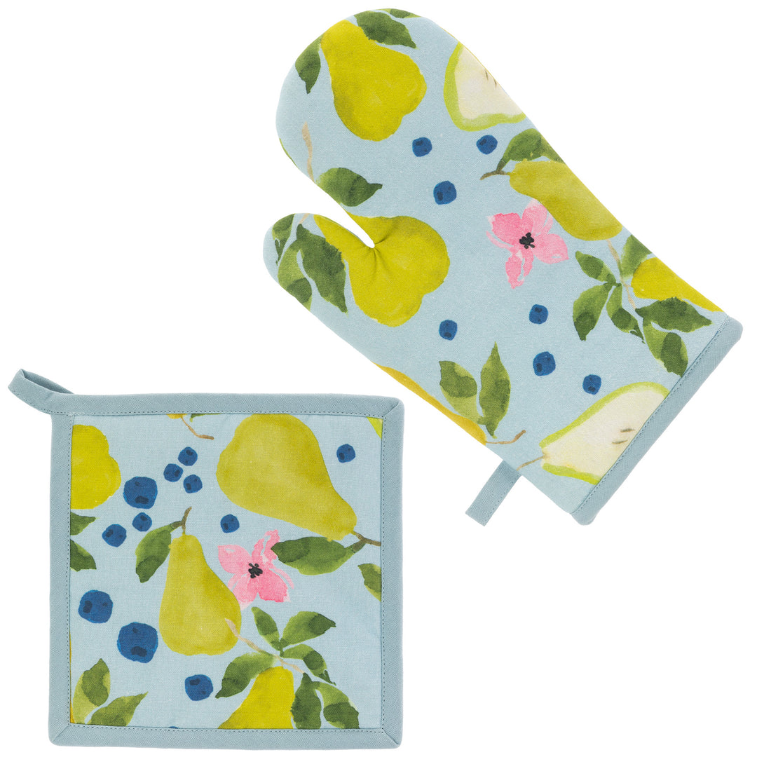 Juego de manoplas y agarraderas para horno Anjou Pear