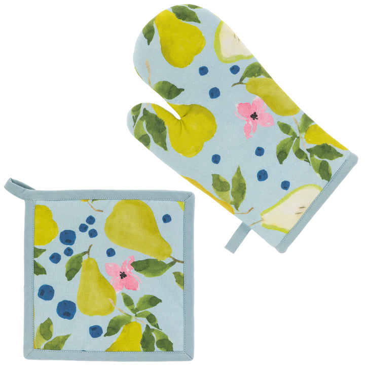 Juego de manoplas y agarraderas para horno Anjou Pear