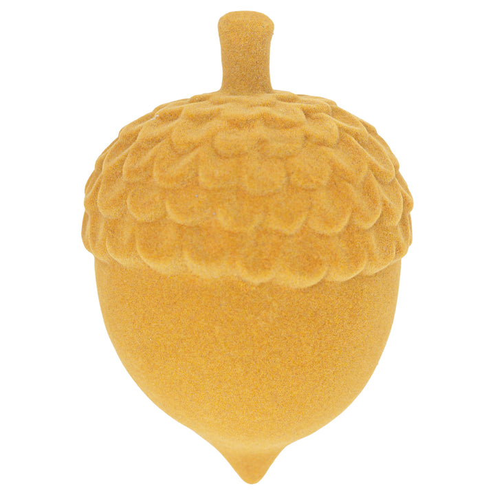 Mustard Flocked Acorn