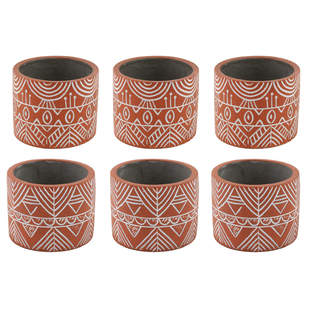 Mini macetas de terracota (juego de 6)