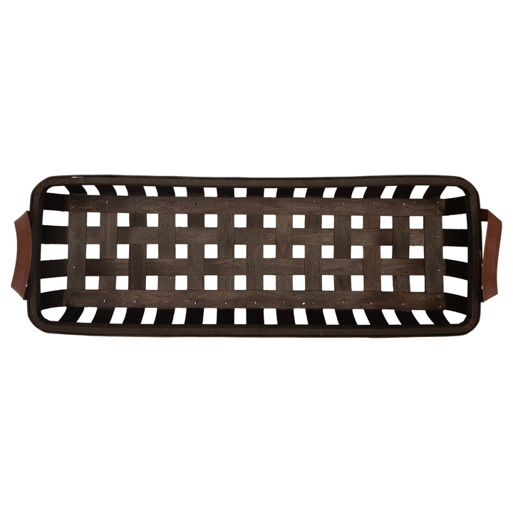 Brown Basketweave Trough (Set of 3)