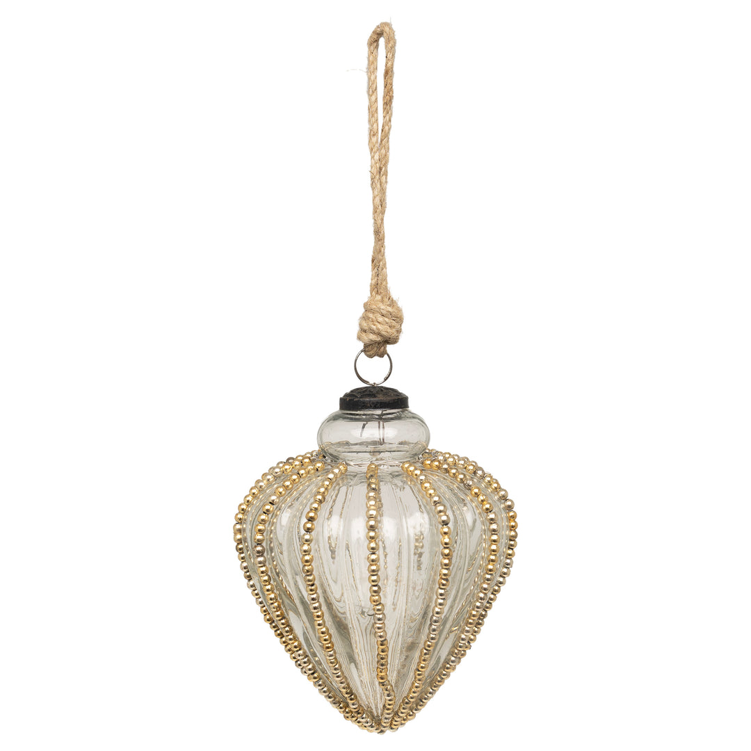 Gold Beaded Ornament lg