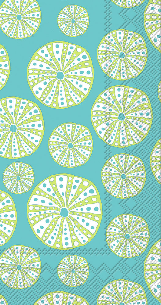 Toalla de invitados Urchin turquesa