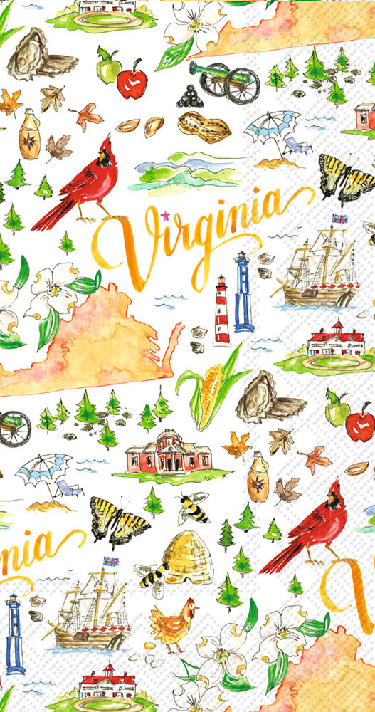 Toalla de invitados de la colección Virginia State