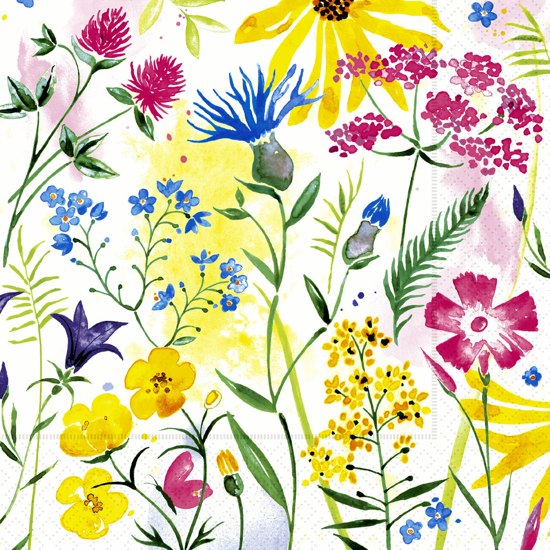 Electric Floral Lunch Napkin