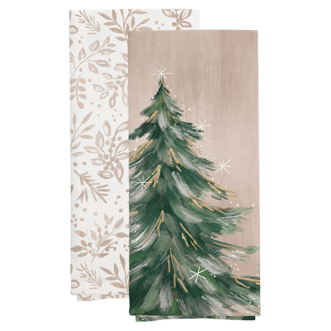 Gilded Tree Tea Towels s/2