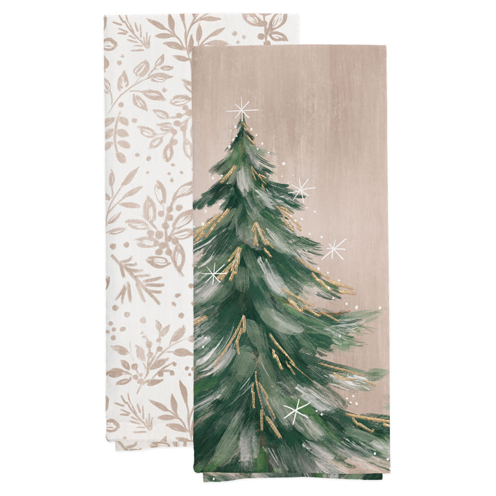 Gilded Tree Tea Towels s/2