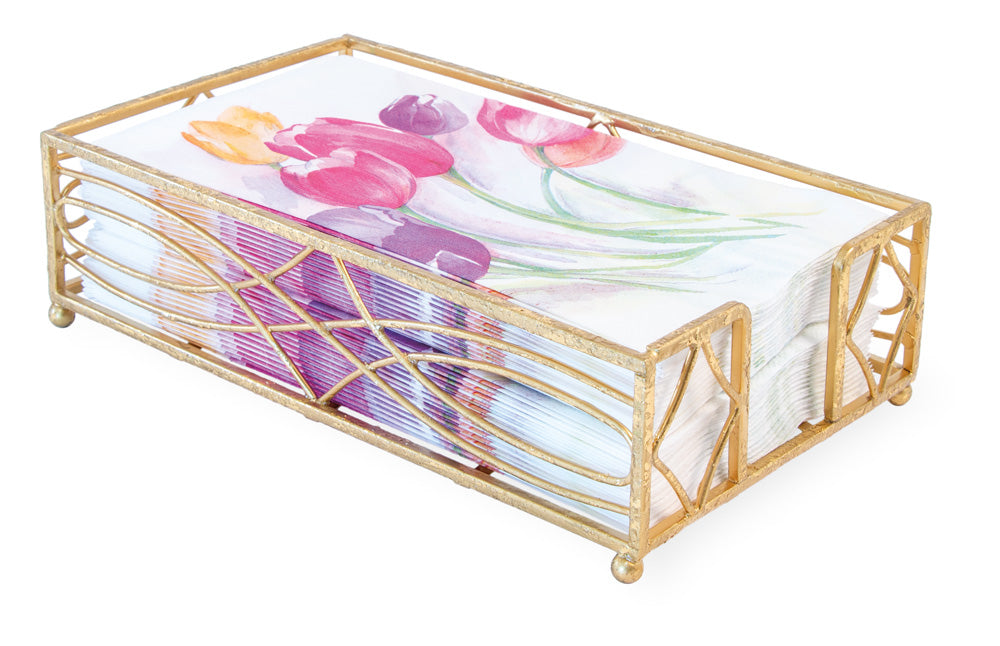 Wave Guest Caddy Gold Leaf