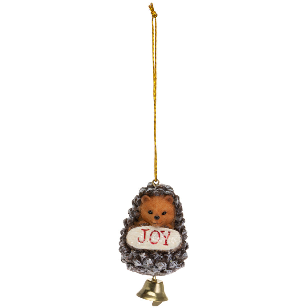 Adorno de erizo con campana de Joy