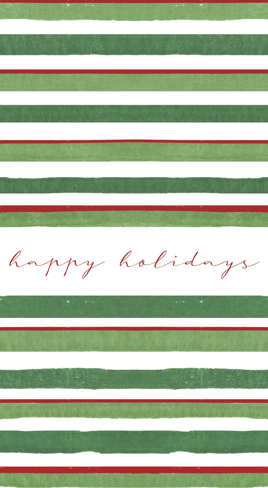 Happy Striped Holiday Guest Towel
