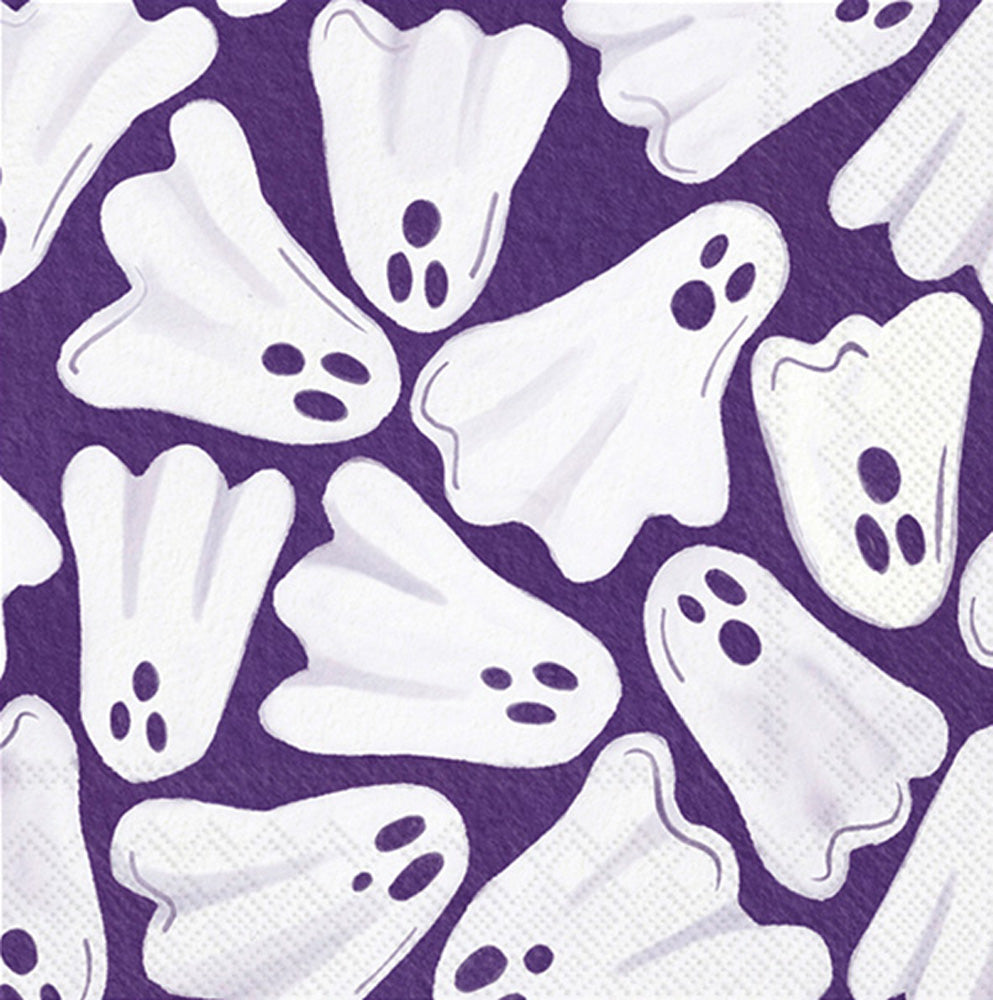 Servilleta de cóctel con fantasmas de papel