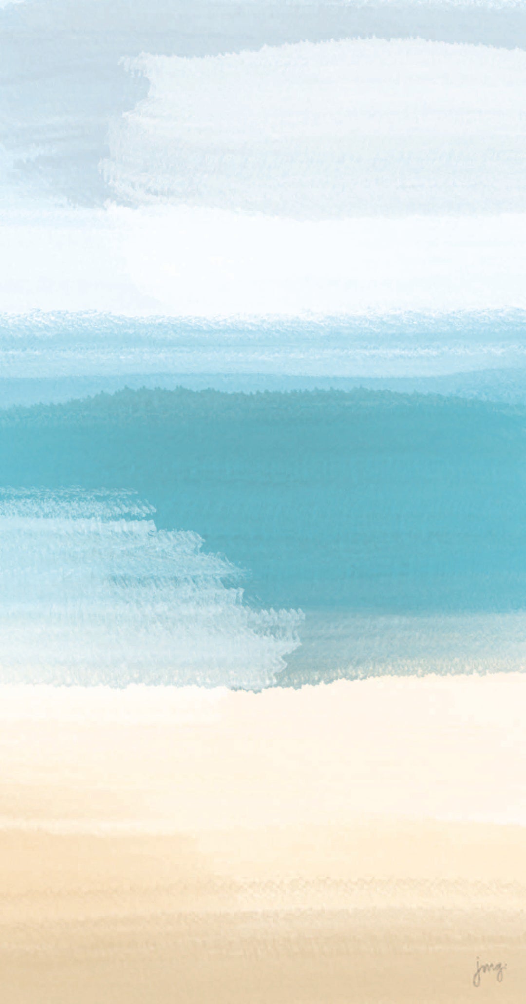 Beach Strokes Guest Towel